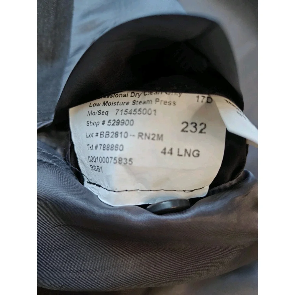 Brooks Brothers Regent Mens Sport Coat 44L Gray Wool Made in USA 2 Button Blazer